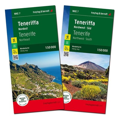 Teneriffa, Wanderkarten-Set 1:50.000, freytag & berndt, Freytag & Berndt - Gebonden - 9783707922981