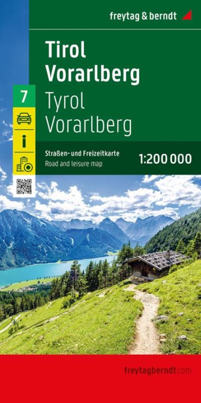 Tirol - Vorarlmountain, Road and Leisure Map, Freytag-Berndt - Gebonden - 9783707923124