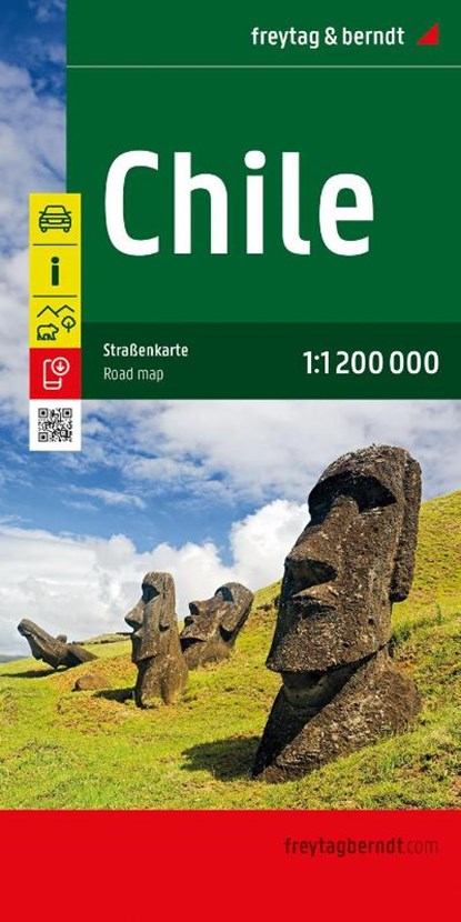 Chile Road Map 1:1,200,000 scale, Freytag & Berndt - Gebonden - 9783707923292