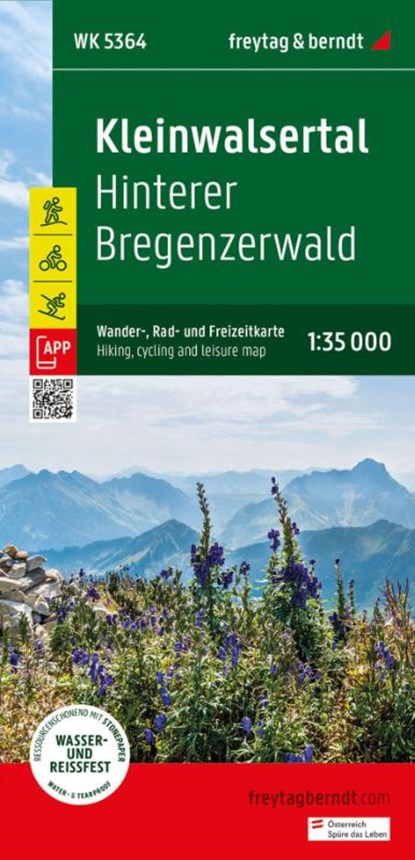 Kleinwalsertal Hiking, Cycling & Leisure Map, Freytag & Berndt - Gebonden - 9783707923391
