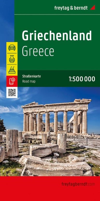 Griechenland, Straßenkarte 1:500.000, freytag & berndt, Freytag & Berndt - Gebonden - 9783707924107
