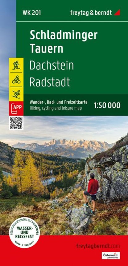 Schladminger Tauren Hiking, Cycling & Leisure Maps, Freytag & Berndt - Gebonden - 9783707924312