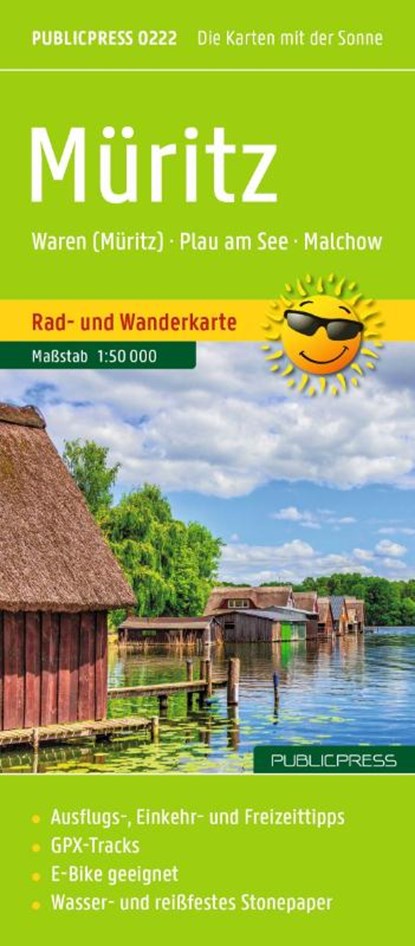 Müritz, Rad- und Wanderkarte 1:50.000, Publicpress, Freytag & Berndt - Gebonden - 9783707924978