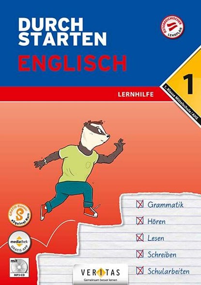 Durchstarten 1. Klasse - Englisch AHS/ BHS - Lernhilfe, Franz Zach ; Nicole Eisinger-Müllner ; Julie Eiwen - Paperback - 9783710136894