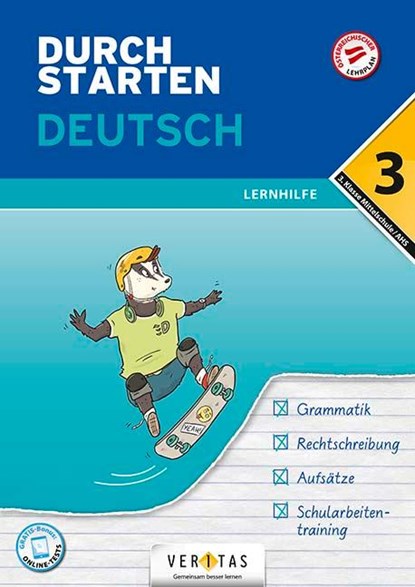 Durchstarten 3. Klasse - Deutsch Mittelschule/AHS - Lernhilfe, Jutta Hofer ; Vera Igler ; Doris Schützeneder - Paperback - 9783710137525