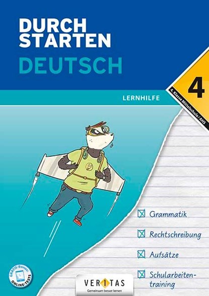 Durchstarten 4. Klasse - Deutsch Mittelschule/AHS - Lernhilfe, Jutta Hofer ; Vera Igler - Paperback - 9783710137532