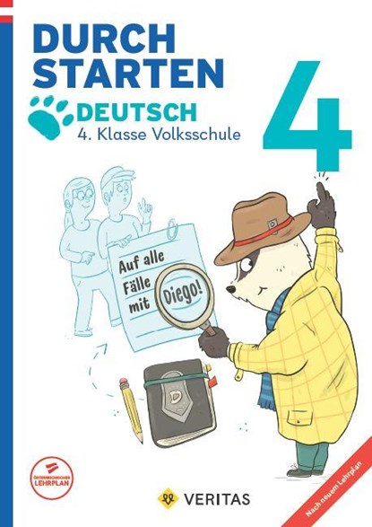 Durchstarten Volksschule 4. Klasse. Auf alle Fälle mit Diego! Deutsch - Übungsbuch, Catherine Salomon ; Jutta Schabhüttl - Paperback - 9783710148903