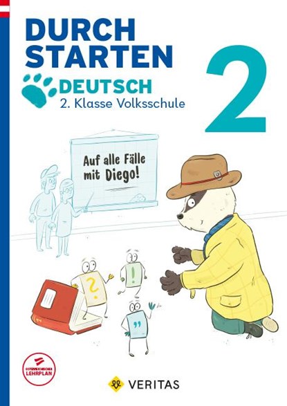 Durchstarten 2. Klasse - Volksschule - Auf alle Fälle mit Diego! Deutsch - Übungsbuch, Carina Oberhofer - Paperback - 9783710170225