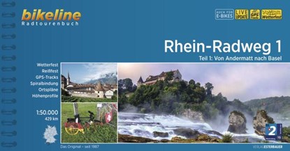 Rhein-Radweg / Rhein-Radweg 1, Esterbauer Verlag - Paperback - 9783711100634