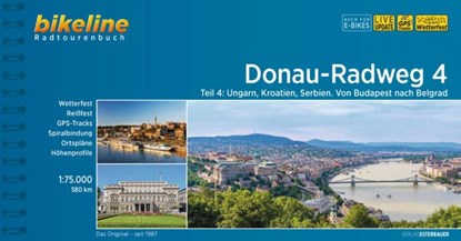 Donauradweg / Donau-Radweg 4, Esterbauer Verlag - Paperback - 9783711101044