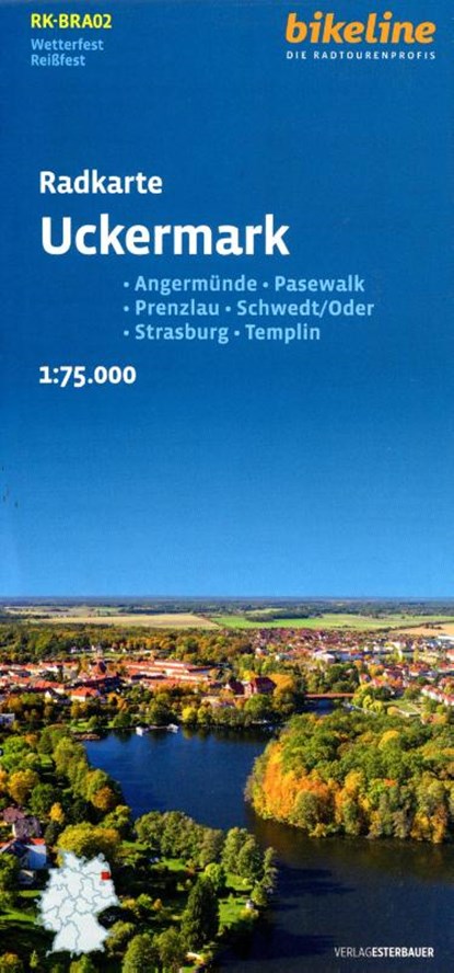 Uckermark cycle map, Esterbauer Verlag - Gebonden - 9783711102478