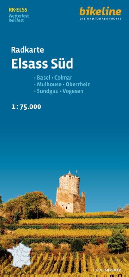 Alsace South cycle map, Esterbauer Verlag - Gebonden - 9783711103307