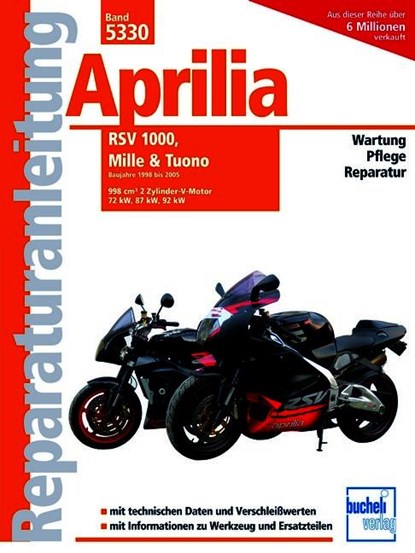 Aprilia RSV, MILLE und Tuono Modelljahr 1998-2005, Christoph Pandikow - Paperback - 9783716823330