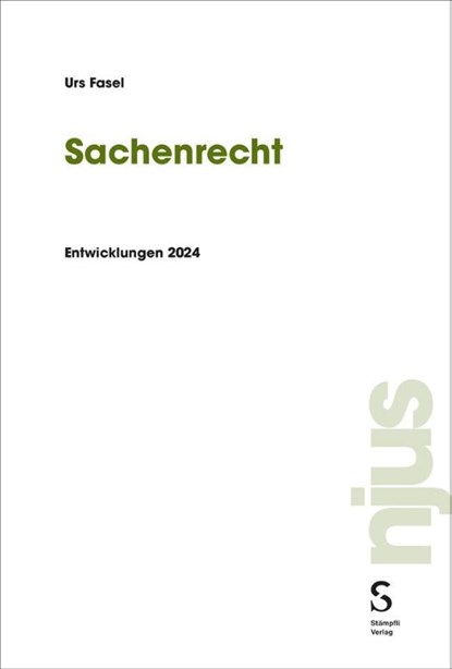 Sachenrecht, Urs Fasel - Paperback - 9783727202650