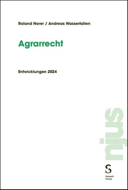 Agrarrecht, Roland Norer ; Andreas Wasserfallen - Paperback - 9783727202711