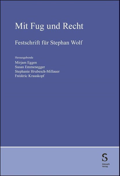 Mit Fug und Recht, Mirjam Eggen ; Susan Emmenegger ; Stephanie Hrubesch-Millauer - Gebonden - 9783727249891