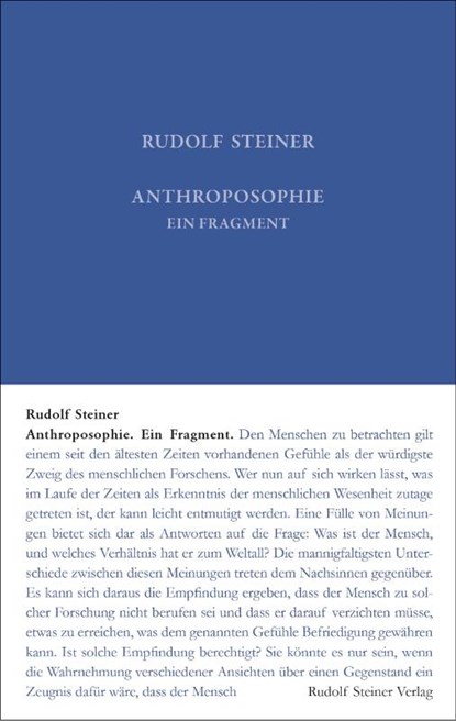 Anthroposophie, Rudolf Steiner - Gebonden - 9783727404528
