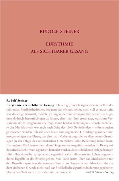 Eurythmie als sichtbarer Gesang, Rudolf Steiner - Paperback - 9783727427824
