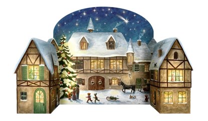 Adventskalender "Weihnachtsabend im Dorf", Verlag Korsch - Paperback - 9783731874423