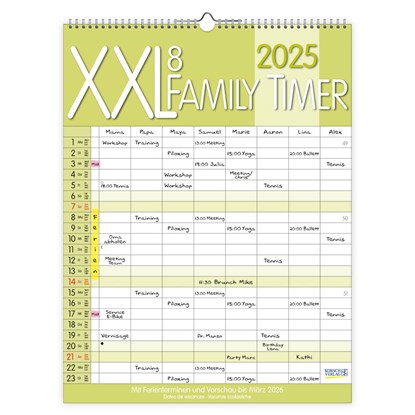 XXL Family Timer 8 2025, Verlag Korsch - Paperback - 9783731877035