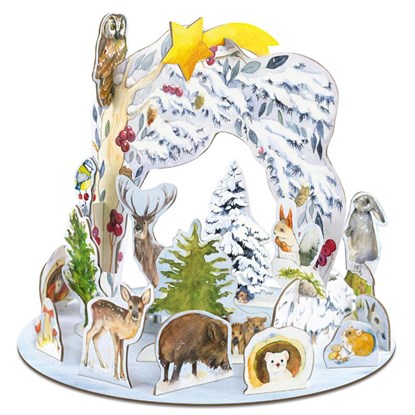 Steck-Adventskalender 'Tiere im Winter', Verlag Korsch - Paperback - 9783731882480