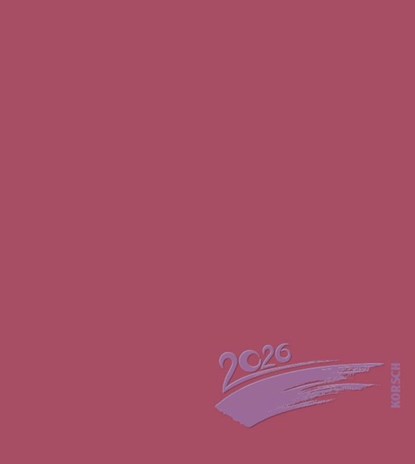 Foto-Malen-Basteln Bastelkalender bordeaux 2026, Verlag Korsch - Paperback - 9783731885160