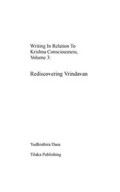 Writing in relation to Krishna consciousness, volume 3, DASA,  Yudhisthira - Paperback - 9783735719058