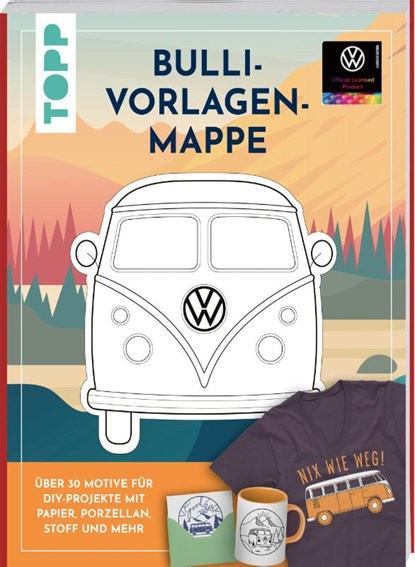 VW Vorlagenmappe "Bulli". Die offizielle kreative Vorlagensammlung mit dem kultigen VW-Bus, Miriam Dornemann - Paperback - 9783735850409