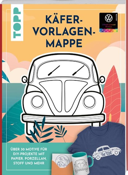 VW Vorlagenmappe "Käfer". Die offizielle kreative Vorlagensammlung mit dem kultigen VW-Käfer, Miriam Dornemann - Paperback - 9783735850973