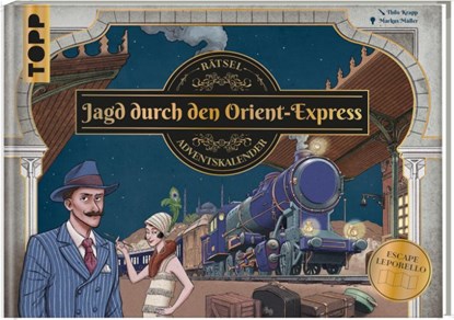 Jagd durch den Orient-Express - Rätsel-Adventskalender, Markus Müller - Gebonden - 9783735851796