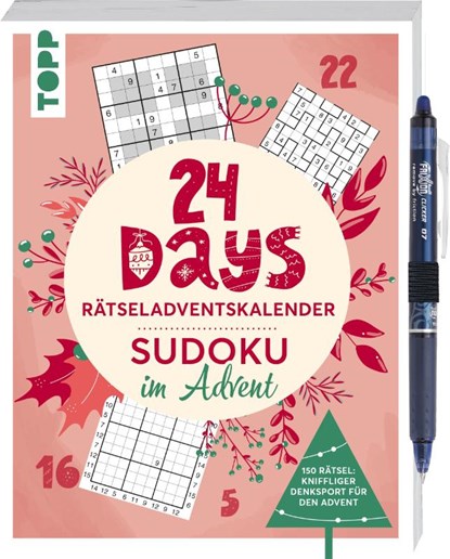 24 DAYS RÄTSELADVENTSKALENDER - Sudoku im Advent, Frechverlag - Paperback - 9783735853776