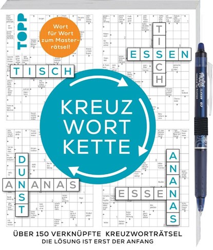 Die Kreuzwortkette - 150 verknüpfte Kreuzworträtsel: Die Lösung ist erst der Anfang, Frechverlag - Paperback - 9783735853783