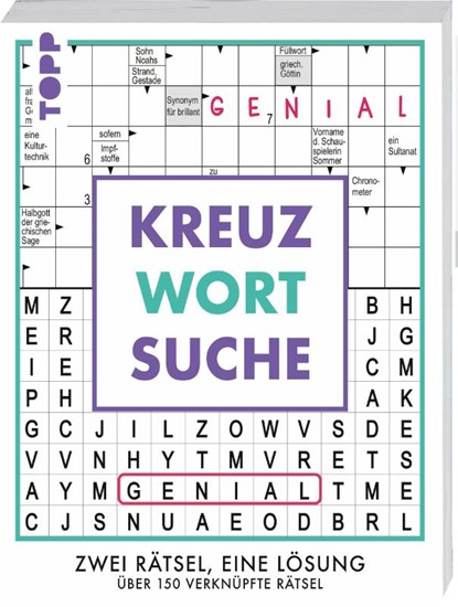 Kreuzwortsuche - 160 verknüpfte Rätsel: Zwei Rätsel, eine Antwort, Frechverlag - Paperback - 9783735854032