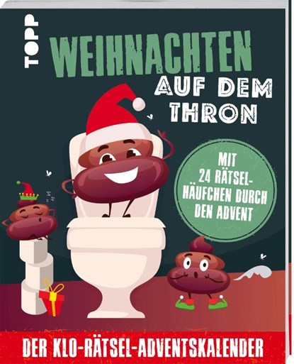 Weihnachten auf dem Thron: Der Klo-Rätsel-Adventskalender. Mit 24 Rätselhäufchen durch den Advent, Frechverlag - Paperback - 9783735854230
