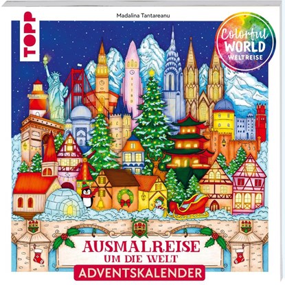 Colorful Christmas Weltreise - Weihnachtliche Ausmalreise um die Welt, Madalina Tantareanu - Paperback - 9783735881847