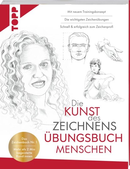 Die Kunst des Zeichnens Übungsbuch - Menschen. Mit neuem Trainingskonzept, Frechverlag - Paperback - 9783735882615