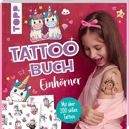 Tattoobuch Einhörner, Frechverlag - Paperback - 9783735890795