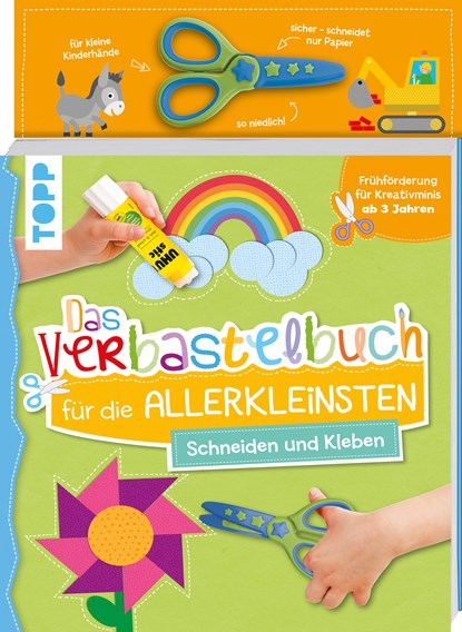 Das Verbastelbuch für die Allerkleinsten. Schneiden und Kleben. Mit Schere, Ursula Schwab - Paperback - 9783735890993
