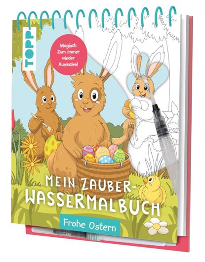 Mein Zauber-Wassermalbuch Frohe Ostern, Janina Heese - Gebonden - 9783735892294