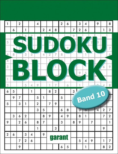 Sudoku Block Band 10, garant Verlag GmbH - Paperback - 9783735922649
