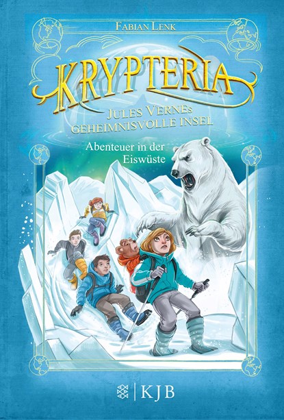 Krypteria 05 - Jules Vernes geheimnisvolle Insel. Abenteuer in der Eiswüste, Fabian Lenk - Gebonden - 9783737340762