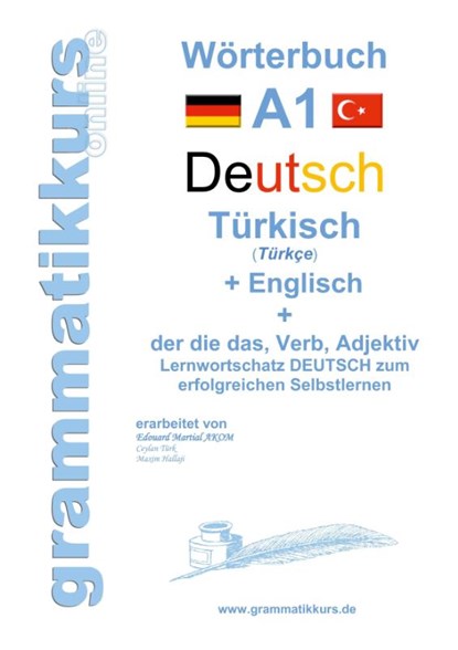 Woerterburch Deutsch - Turkisch Englisch A1, Marlene Schachner - Paperback - 9783738650518