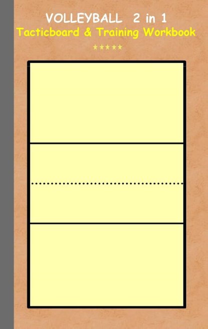 Volleyball 2 in 1 Tacticboard and Training Workbook, Theo Von Taane - Paperback - 9783739232775