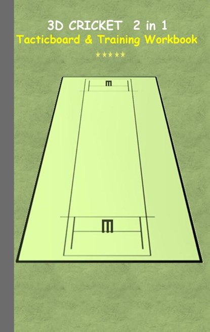 3D Cricket 2 in 1 Tacticboard and Training Book, Theo Von Taane - Paperback - 9783739233154
