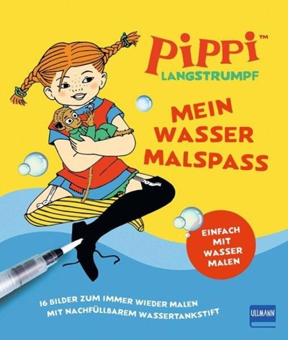 Pippi Langstrumpf - Mein Wassermalspaß, Lindgren Astrid - Gebonden - 9783741528224