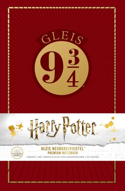Harry Potter: Gleis 9 3/4 Premium-Notizbuch, Wizarding World - Gebonden - 9783742319463