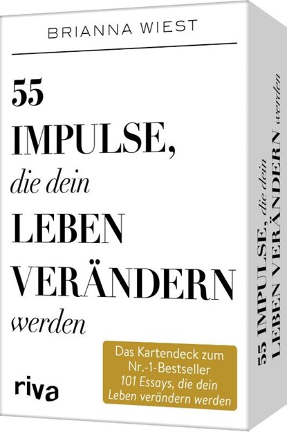 55 Impulse, die dein Leben verändern werden - Das Kartendeck zum Nr.-1-Bestseller 101 Essays, die dein Leben verändern werden, Brianna Wiest - Losbladig - 9783742324320