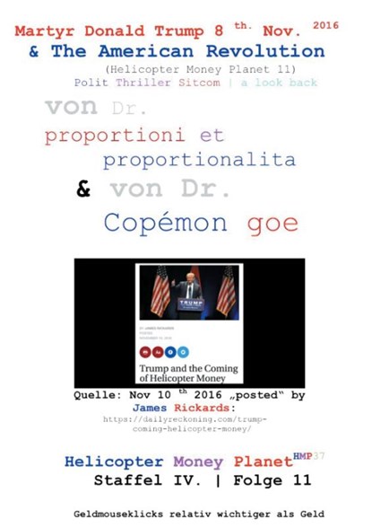 Helicopter Money Planet 11, Dr Proportioni Et Proportionalita ; Dr Copemon Goe - Paperback - 9783743116344