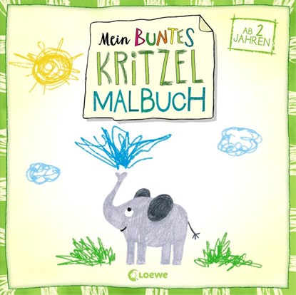 Mein buntes Kritzel-Malbuch (Elefant), Norbert Pautner - Paperback - 9783743205215