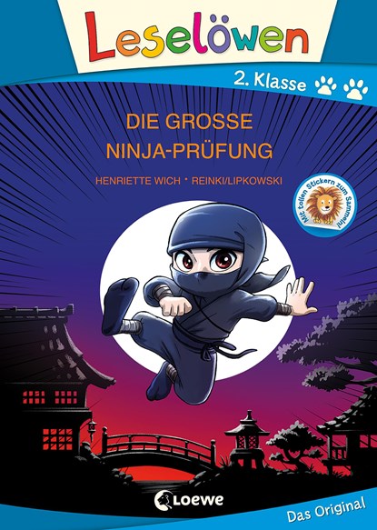 Leselöwen 2. Klasse - Die große Ninja-Prüfung (Großbuchstabenausgabe), Henriette Wich - Gebonden - 9783743208629